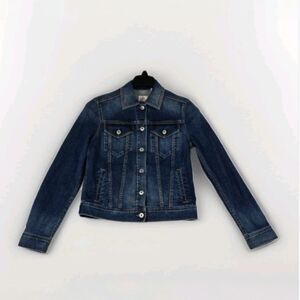 AG Adriano Goldshmied Women's Robyn Jean Jacket Women’s Blue Small